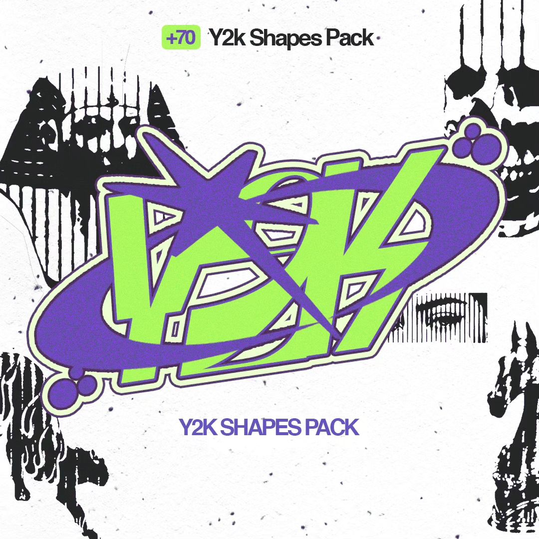 70 Y2k Shapes Pack