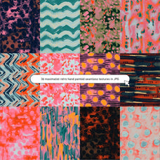 70s Ink Abstract Seamless Textures