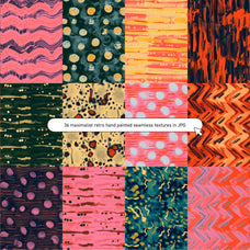 70s Ink Abstract Seamless Textures