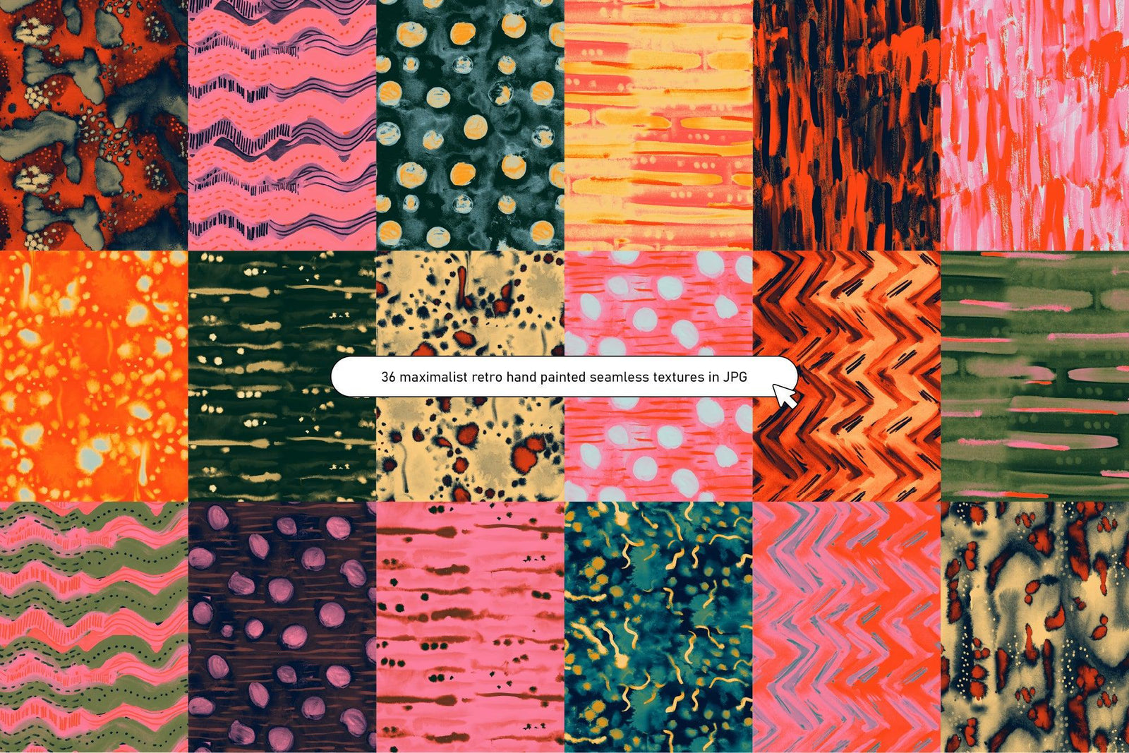 70s Ink Abstract Seamless Textures by angelainthefields