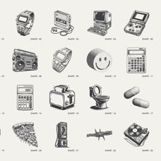 8-Bit Art. Pixelated Graphic Pack