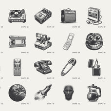 8-Bit Art. Pixelated Graphic Pack