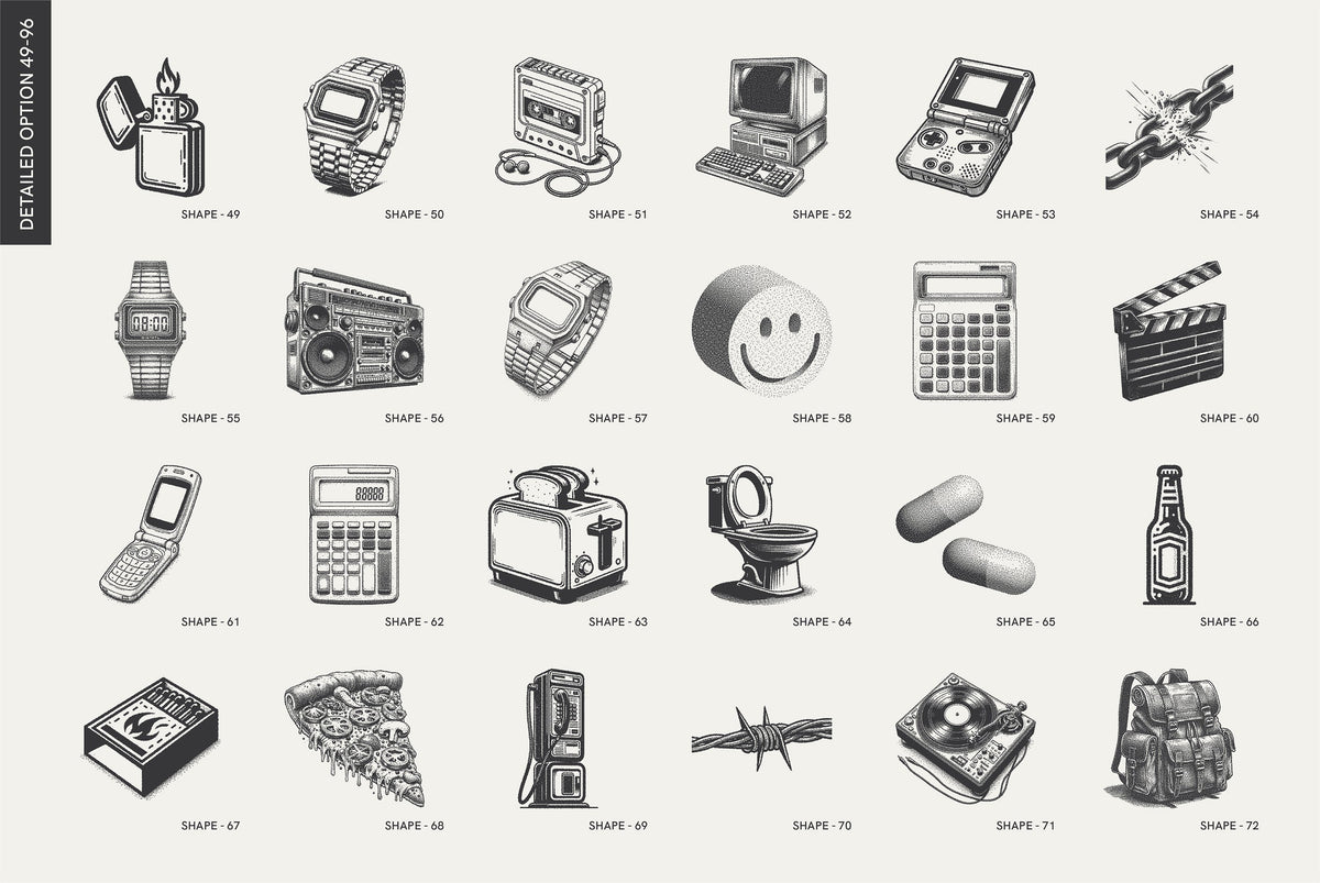 8-Bit Art. Pixelated Graphic Pack by Vanzyst