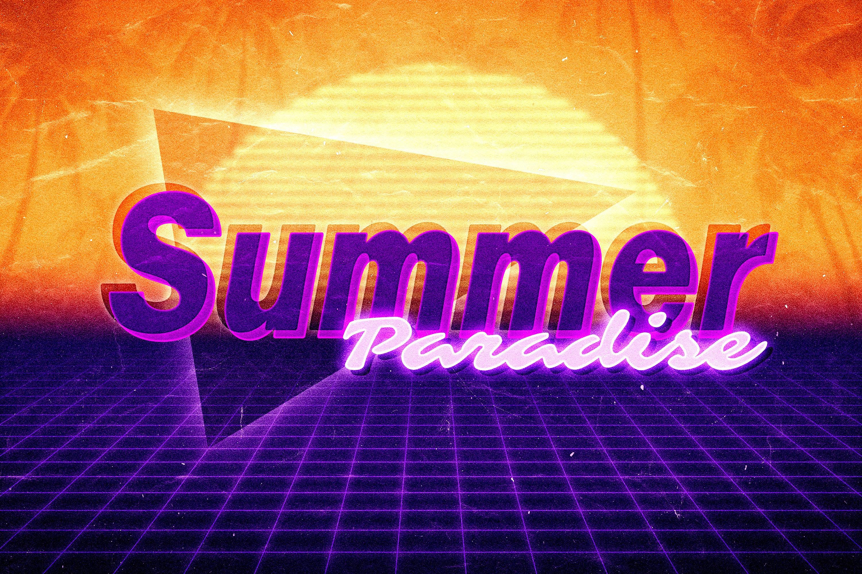 80s Text Effects Collection