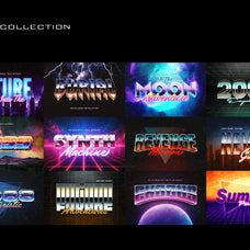 80s Text Effects Collection