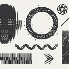 82 Vector Dither Y2K Shapes Pack