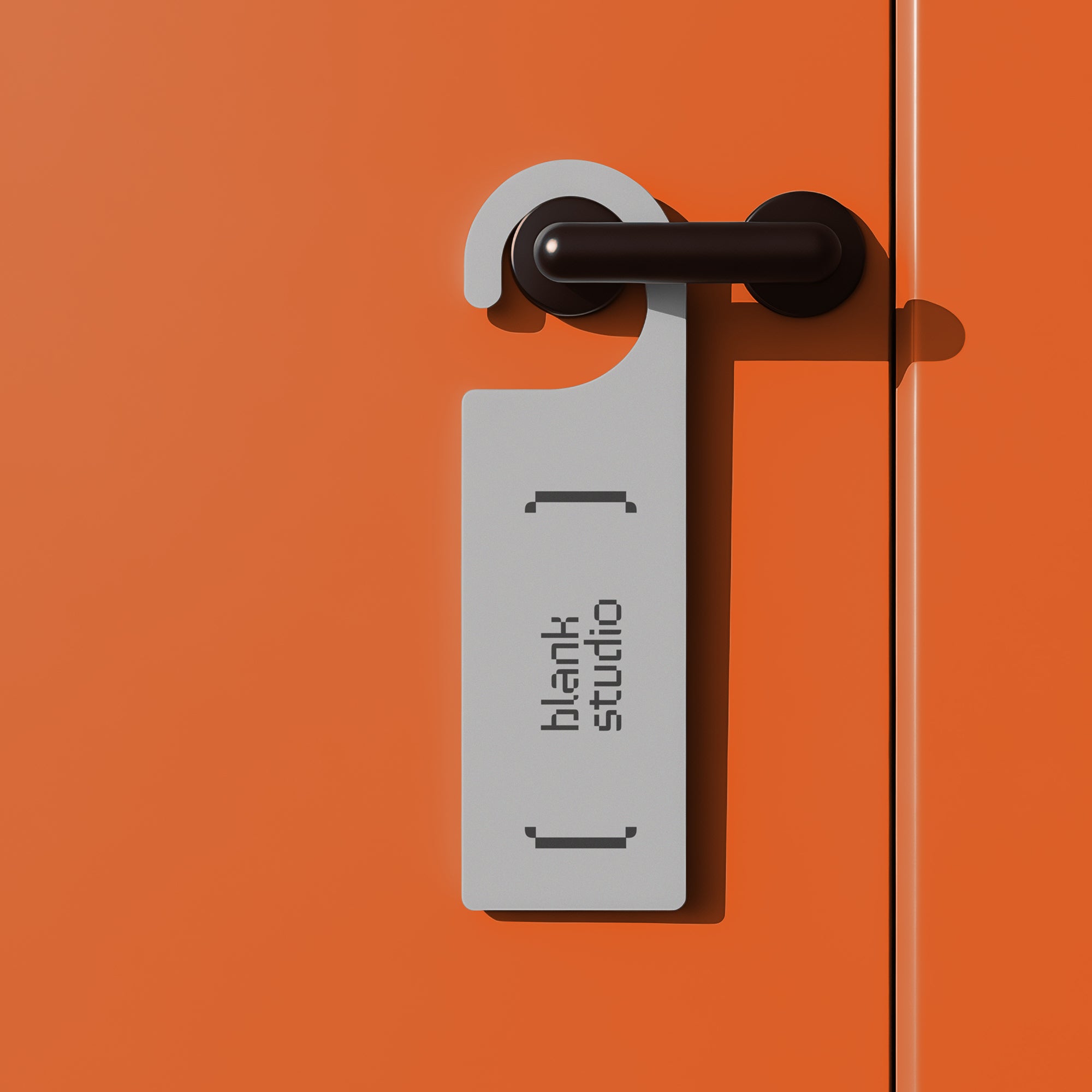 Hotel Door Tag Mockup