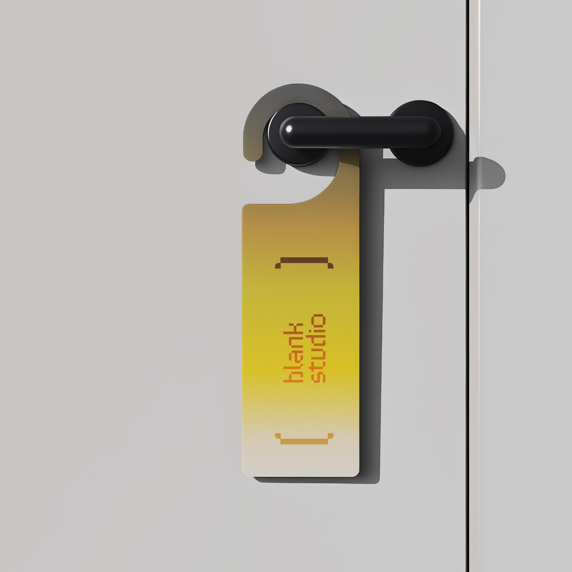 Hotel Door Tag Mockup