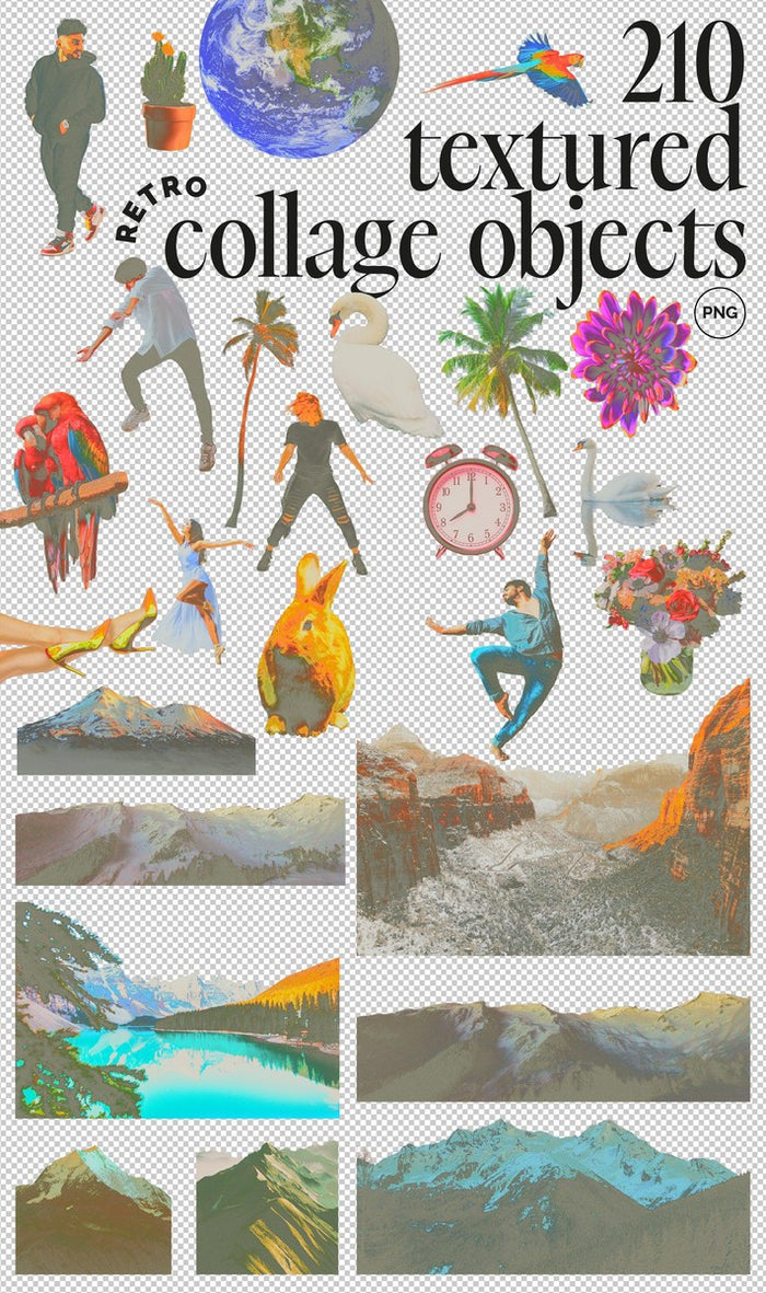 90s Collage Low Ink Kit by angelainthefields