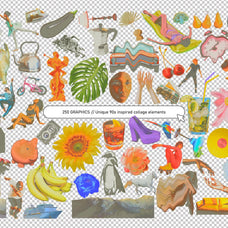 90s Collage Low Ink Kit
