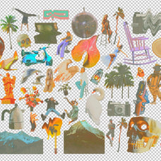 90s Collage Low Ink Kit