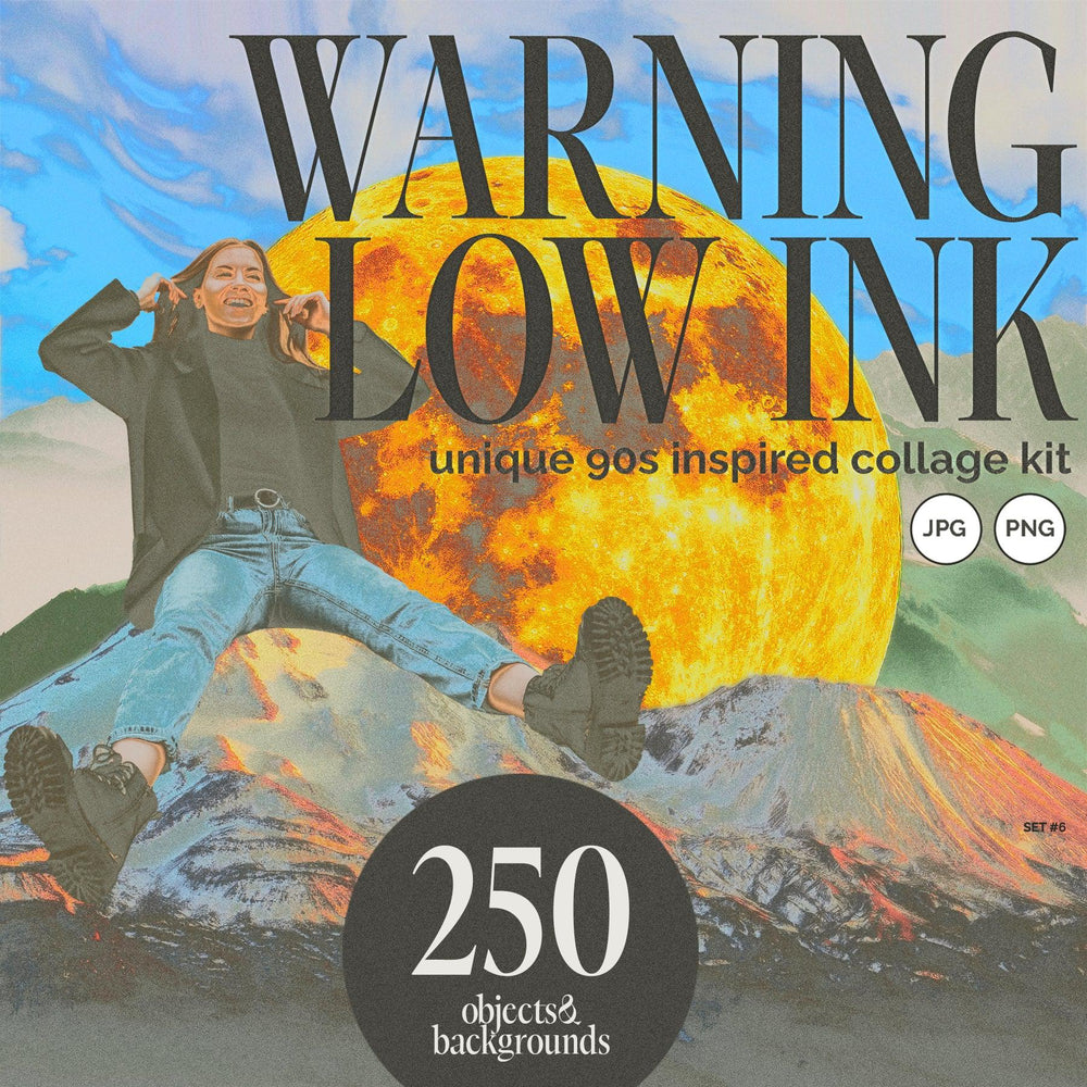 90s Collage Low Ink Kit by angelainthefields