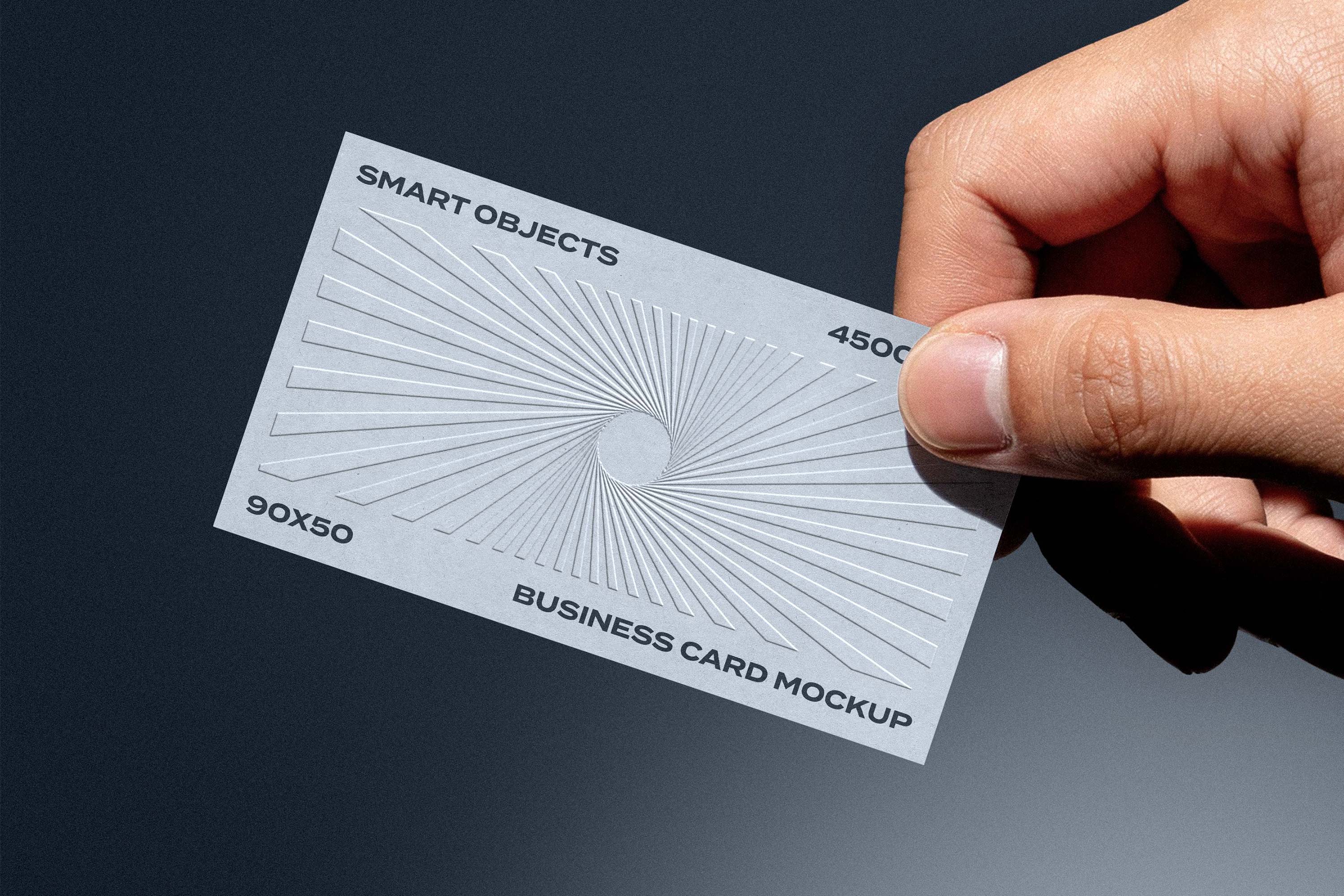90x50 Business Card Mockup by Pixelbuddha