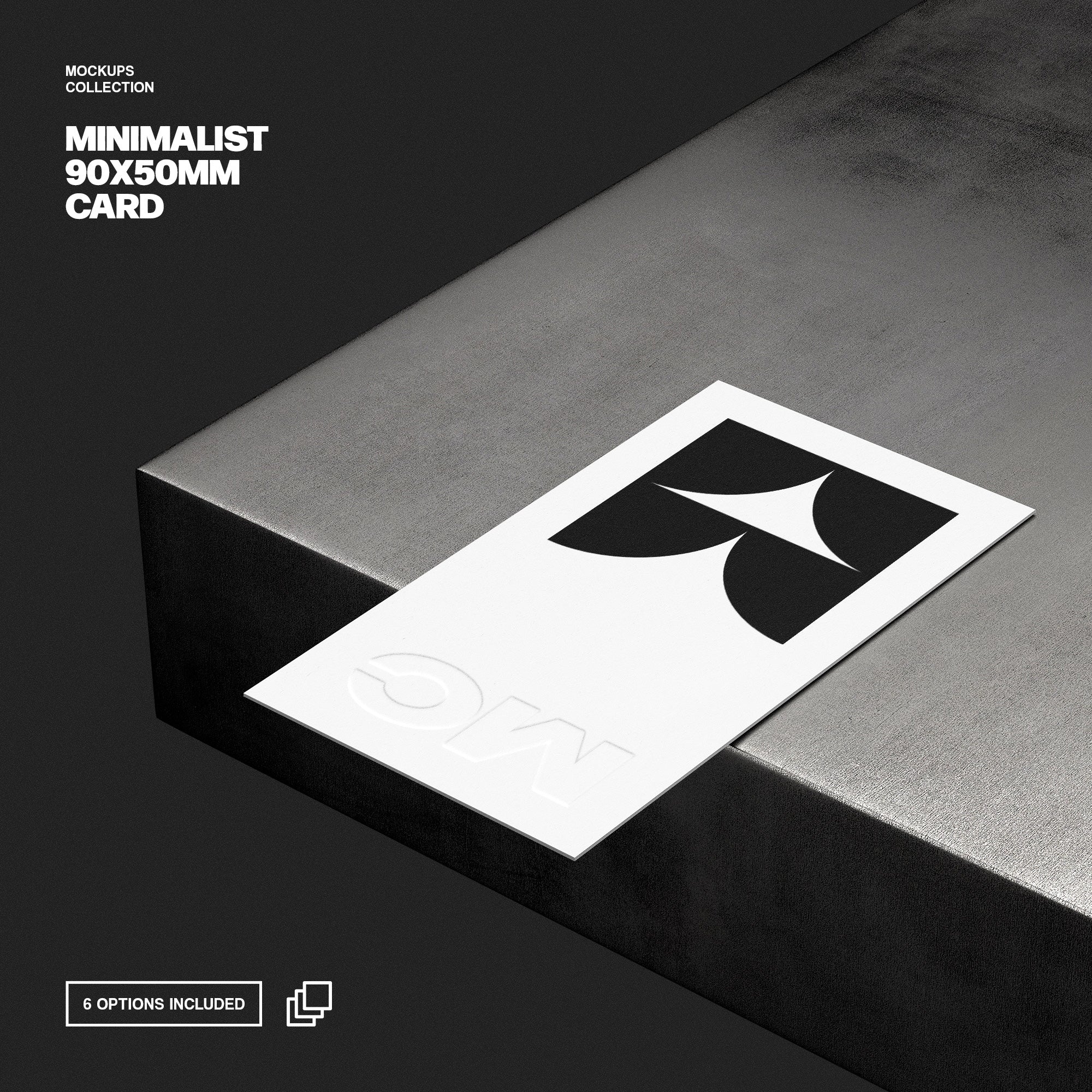 90×50mm Business Card Mockup