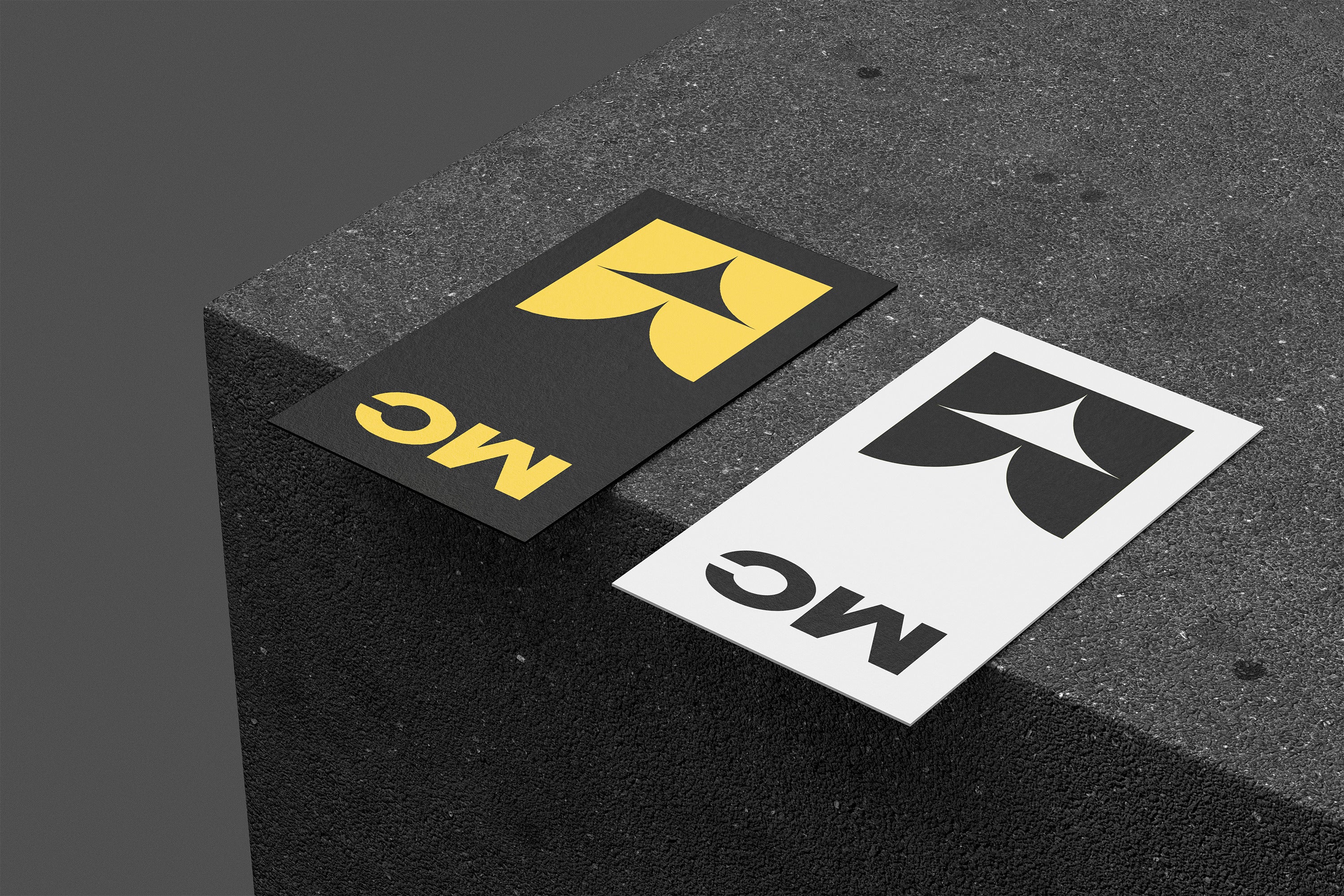 90x50mm Business Cards Mockup