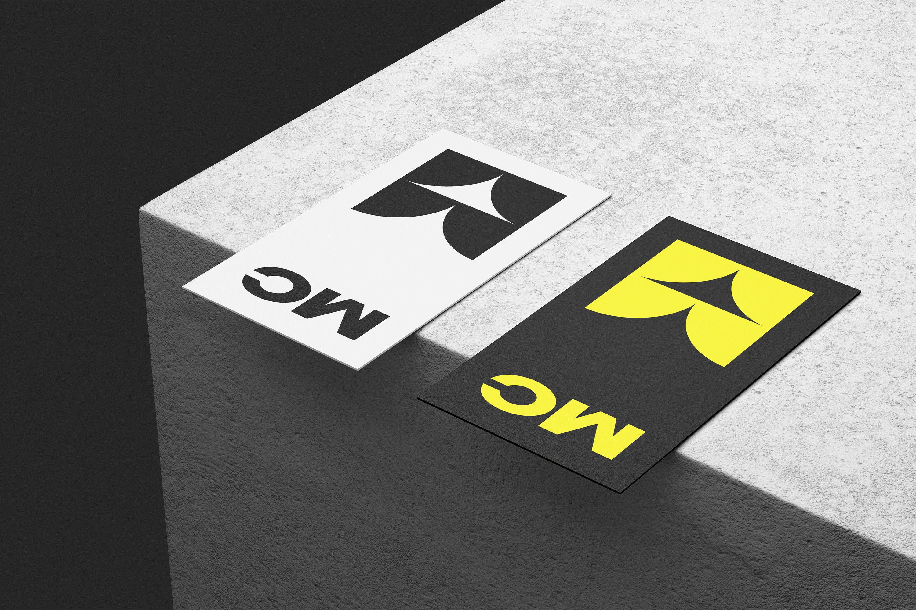 90x50mm Business Cards Mockup