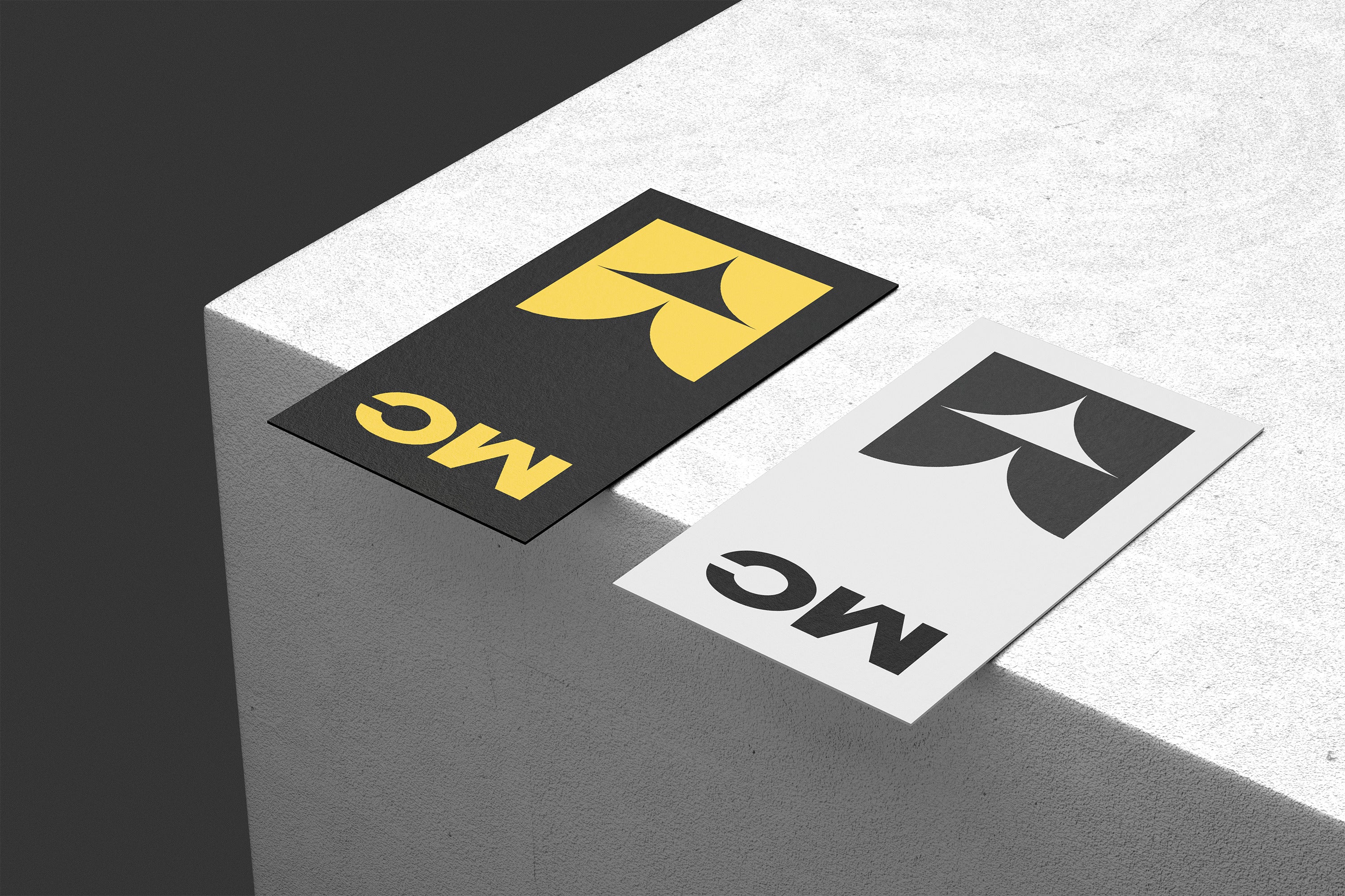 90x50mm Business Cards Mockup