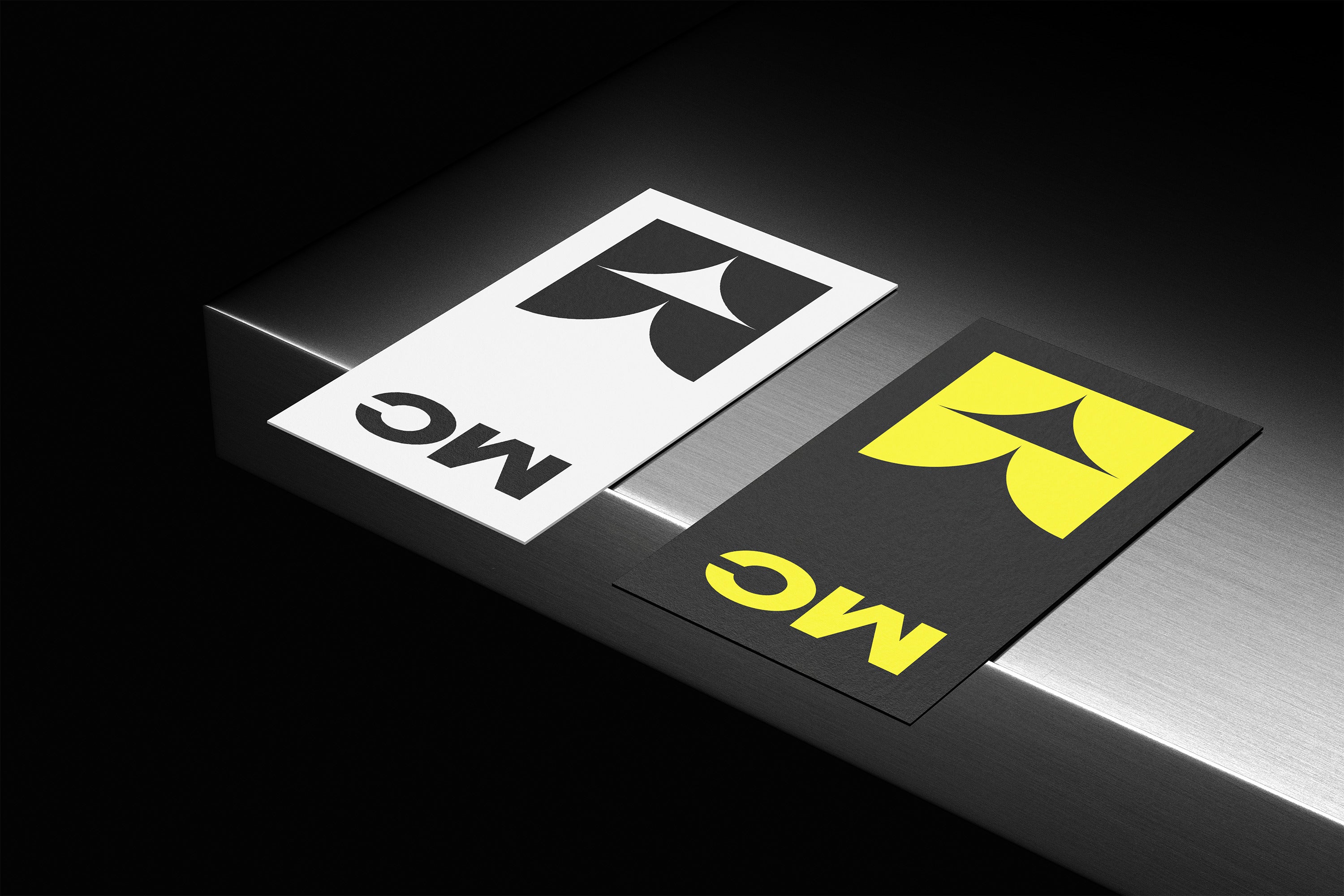 90x50mm Business Cards Mockup