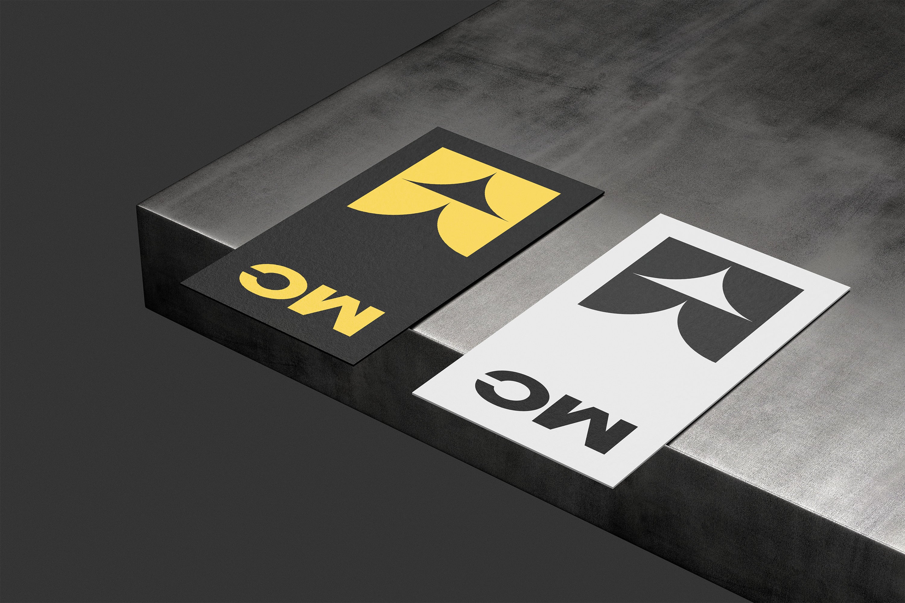 90x50mm Business Cards Mockup