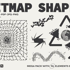 96 Bitmap Vector Shapes - Part 1