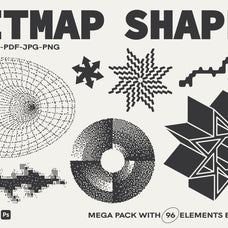 96 Bitmap Vector Shapes - Part 1