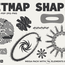 96 Bitmap Vector Shapes - Part 1