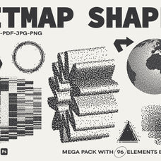 96 Bitmap Vector Shapes - Part 1