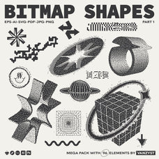 96 Bitmap Vector Shapes - Part 1