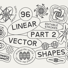 96 Linear Vector Shapes - Part 2