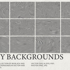 96 Retro Wavy Backgrounds