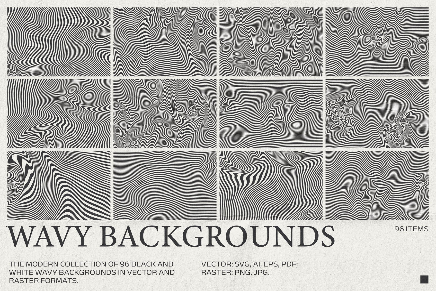 96 Retro Wavy Backgrounds