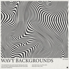 96 Retro Wavy Backgrounds