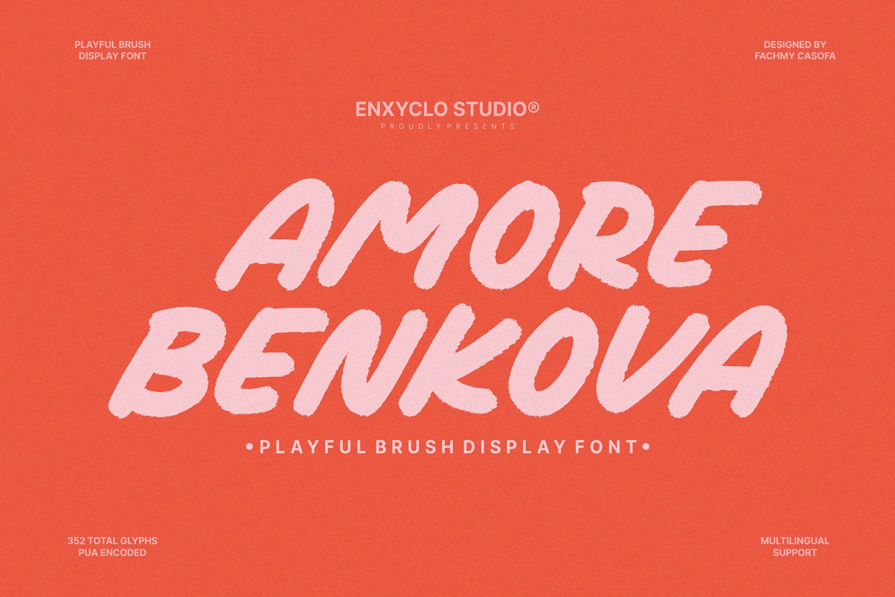 NCL AMORE BENKOVA - Bold Brush Playful Display Font