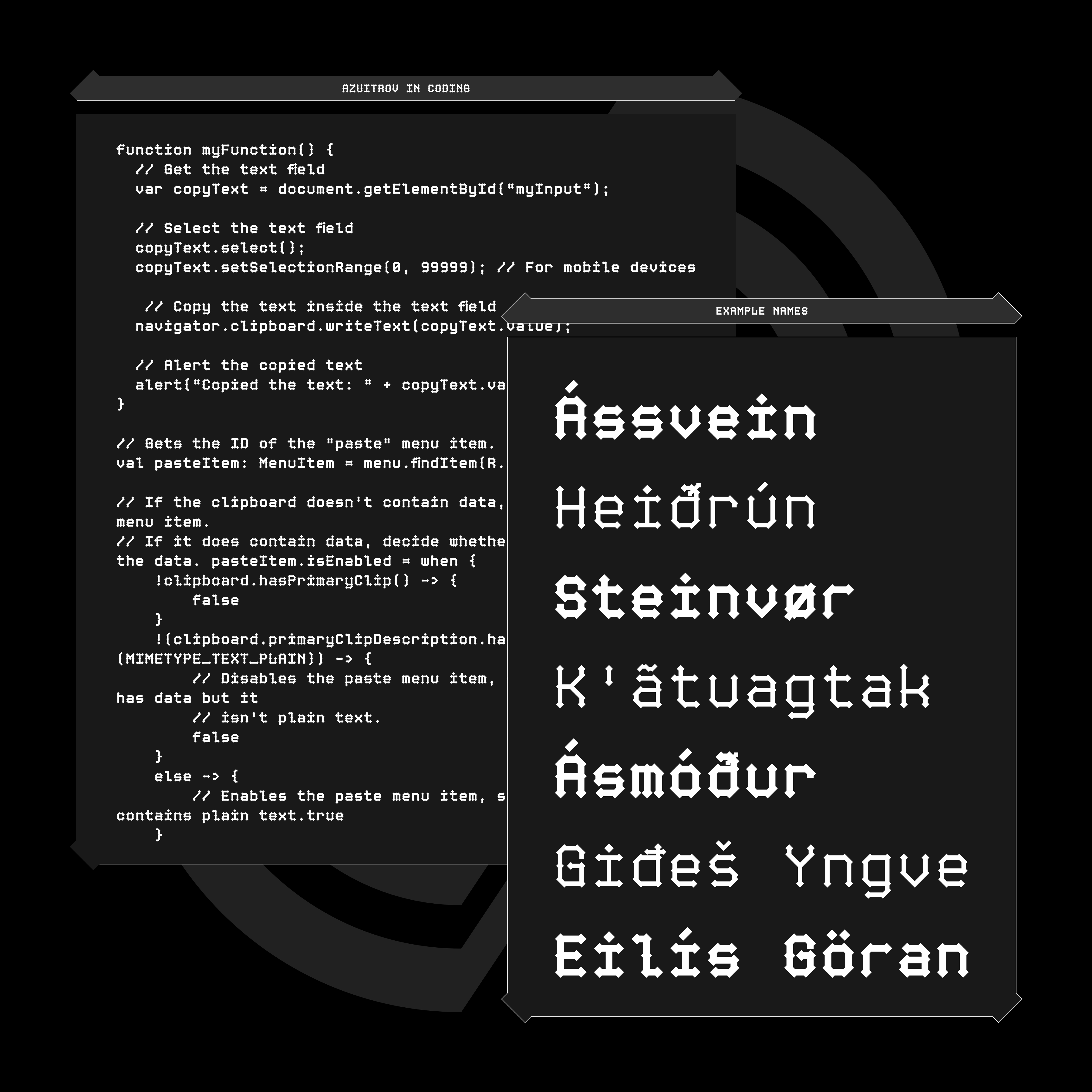 AZUITROV MONOSPACED TYPEFACE FAMILY - Font For Zula™ 12.png