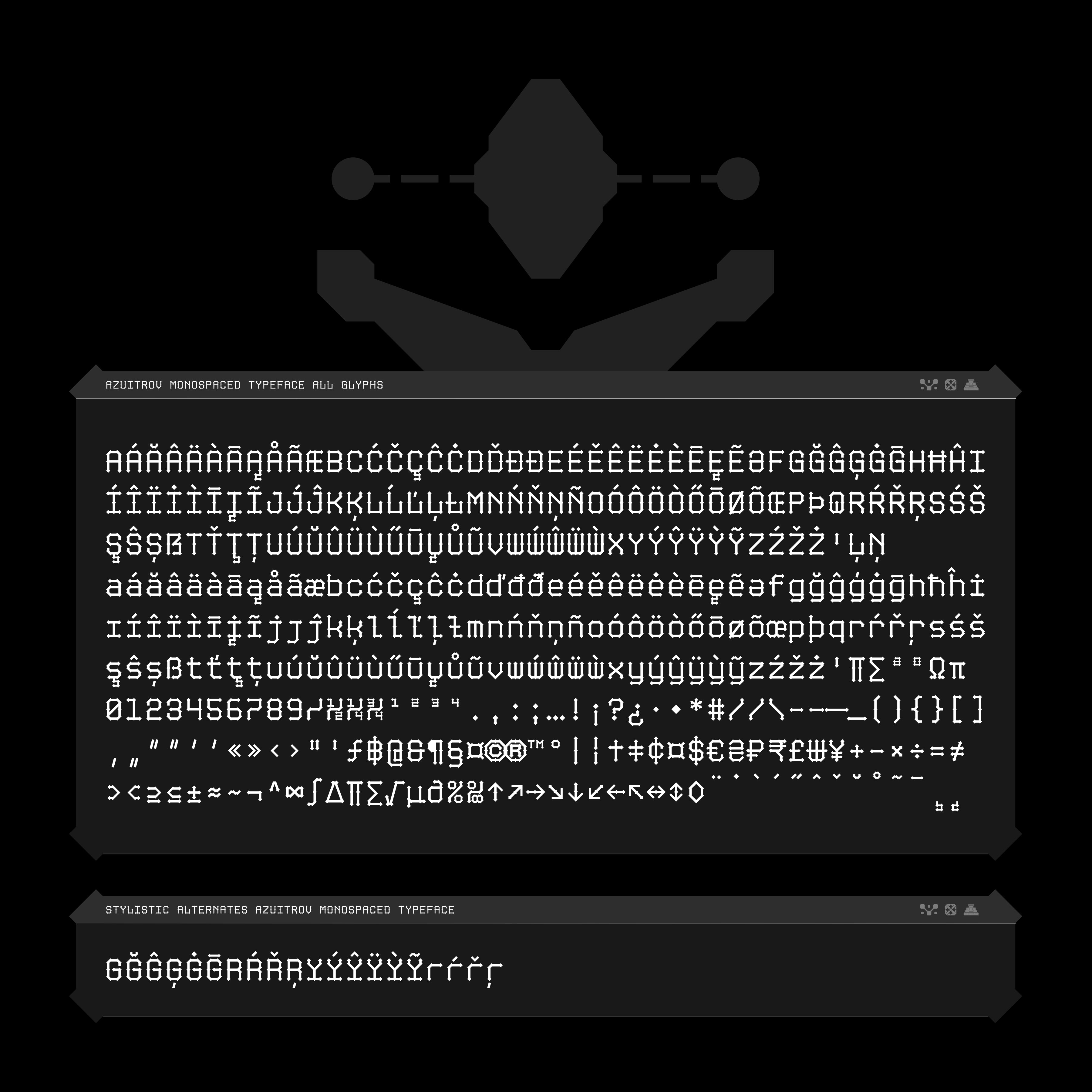 AZUITROV MONOSPACED TYPEFACE FAMILY - Font For Zula™ 13.png