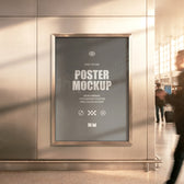 Airport Framed Poster Mockup