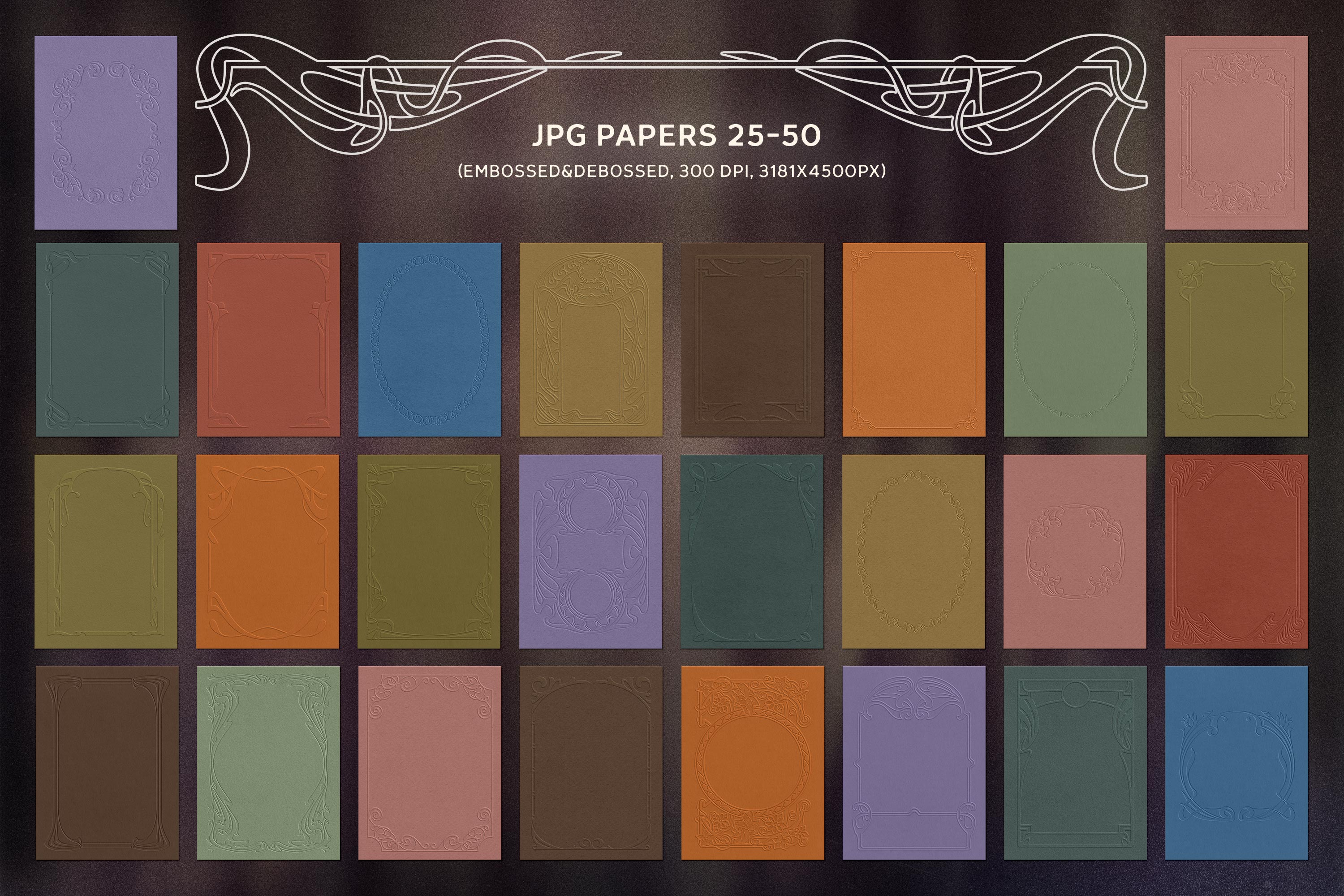 Art Nouveau Papers & Frames - Pixelbuddha 13.jpg