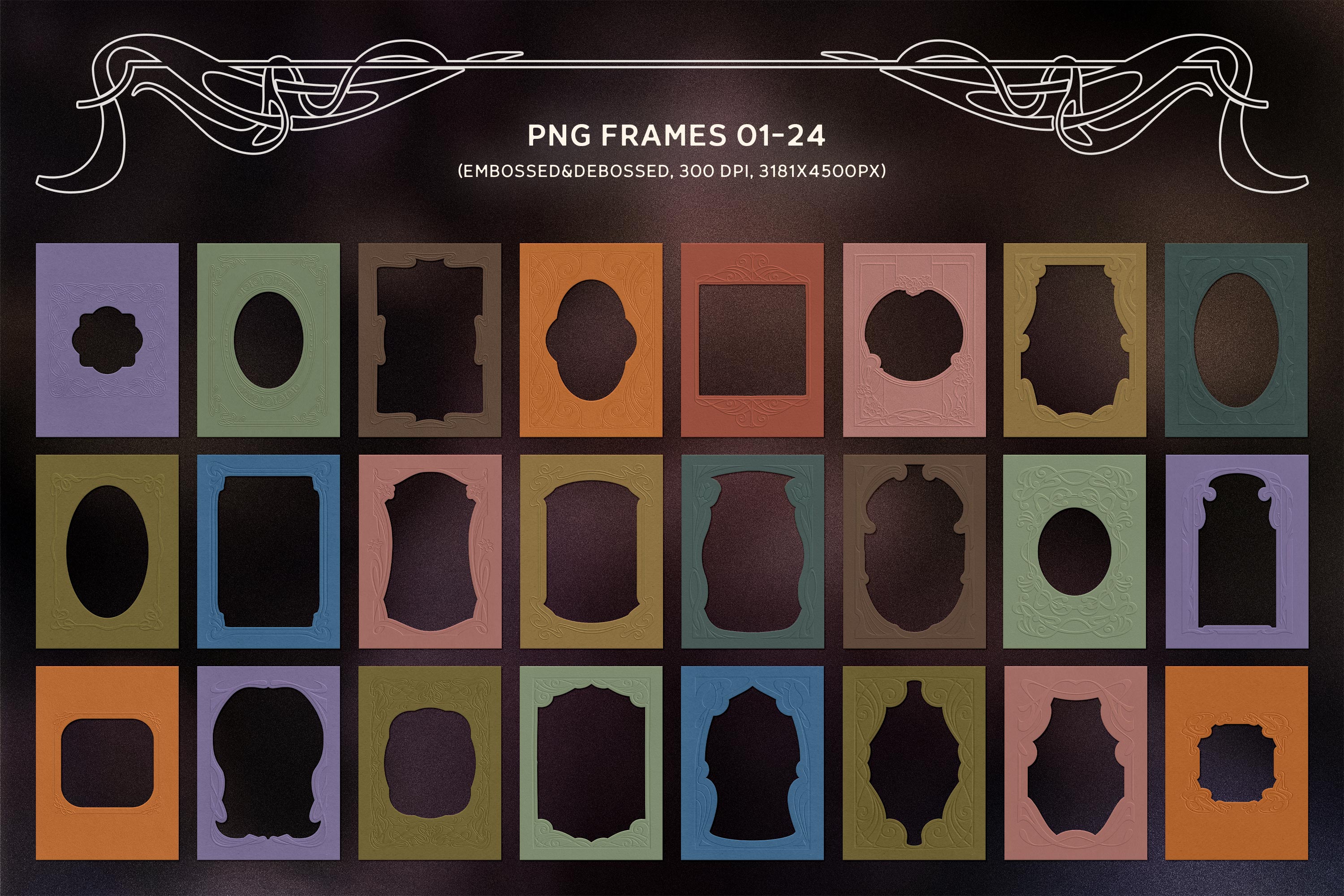 Art Nouveau Papers & Frames - Pixelbuddha 9.jpg