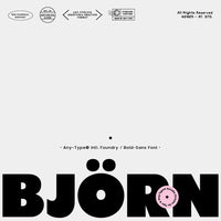 BJÖRN: Bold Sans Serif