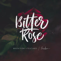 Bitter Rose - Brush Font (+TEXTURES)