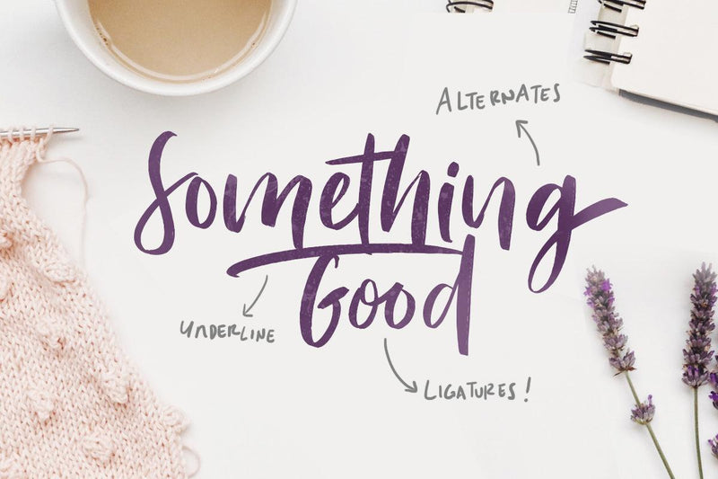 Bitter Rose - Brush Font (+TEXTURES) by Sarid Ezra