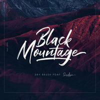 Black Mountage - Brush Font