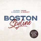 Boston Skyline Font Duo