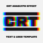 CRT Anaglyph Text Effect