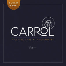 Carrol Sans (16 Fonts) - 50% OFF! - Sarid Ezra 1.jpg