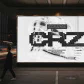City Billboard Night Mockup