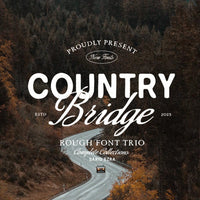 Country Bridge - Rough Font Trio