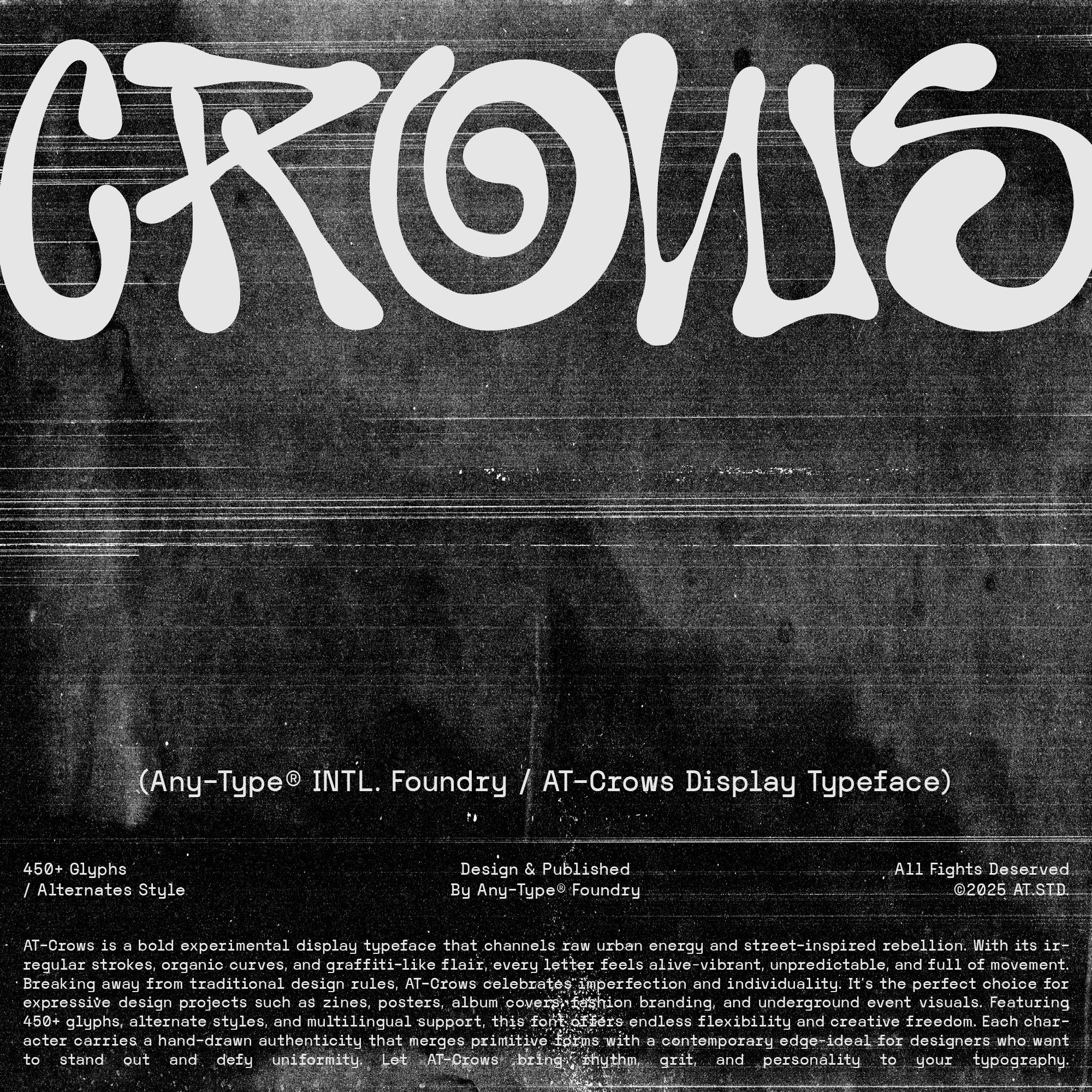 Crows Urban Energy in Typeface Form - Any-Type® Foundry 1.jpg