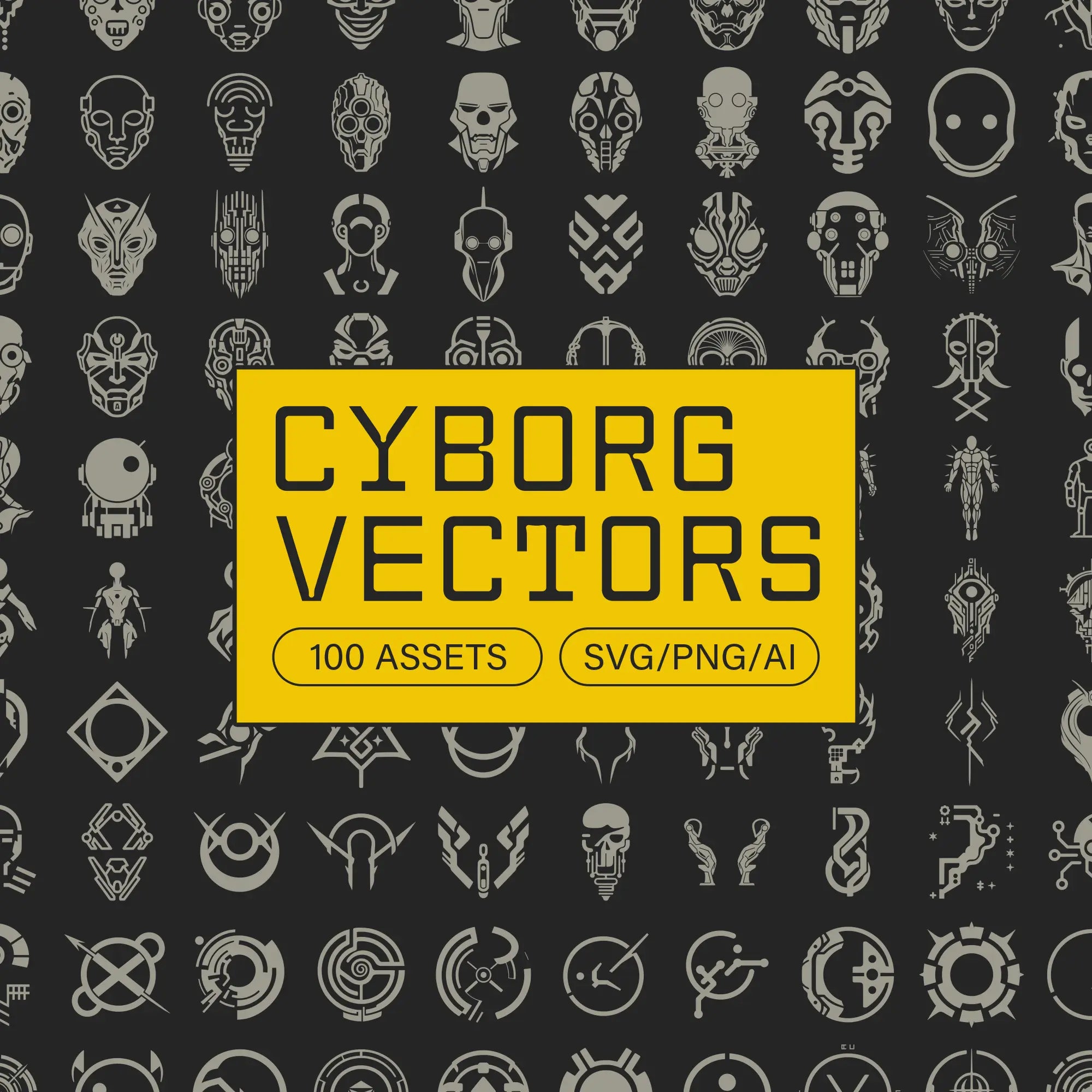 Cyborg Vectors - Fox Rockett Studio 1.webp