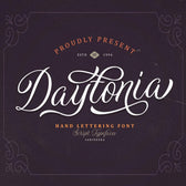 Daytonia - Hand Lettering Script